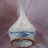 Zoomorphic pitcher in enamelled terracotta