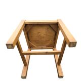 Set of 6 solid wood dining chairs