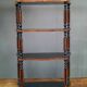 Etagere murale en bois noirci