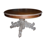 Henry II table in cheeteteteting scultating into hunting dog and wild boar .