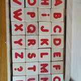 Wooden Alphabet cube game