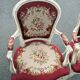 Pair of Louis XV style armchairs - Carved wood and floral upholstery
