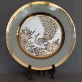 Assiette d'art traditionnel japonais Chokin édition limité numérotée (3472/7500) et signée.