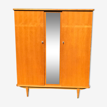 Vintage mirror cabinet and conical feet 1960