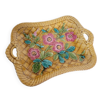 Sarreguemines tray in slip