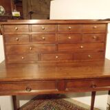 Desk / Secretary in exotic wood 15 drawers