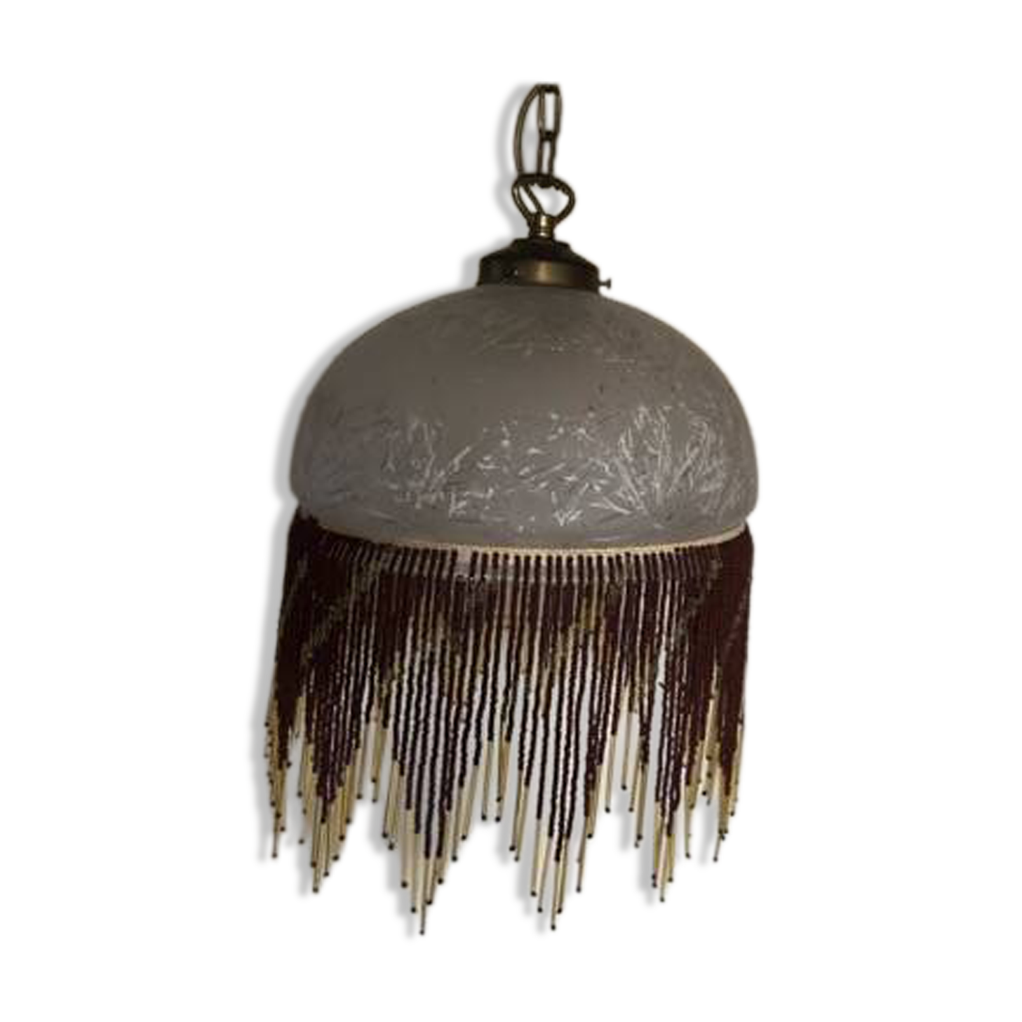 Vintage fringe beaded suspension