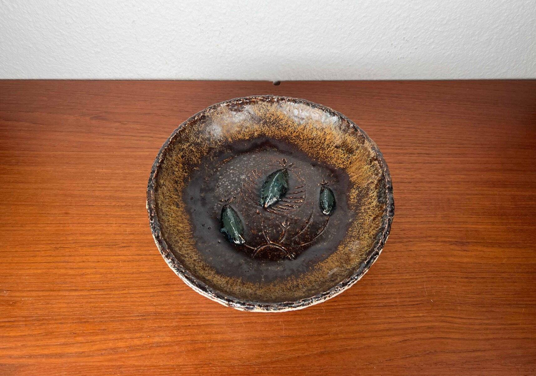 Danish Scandinavian bowl from the mid-century by Clara Helmich, 1960s.