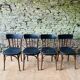 Set of four vintage bentwood bistro chairs.