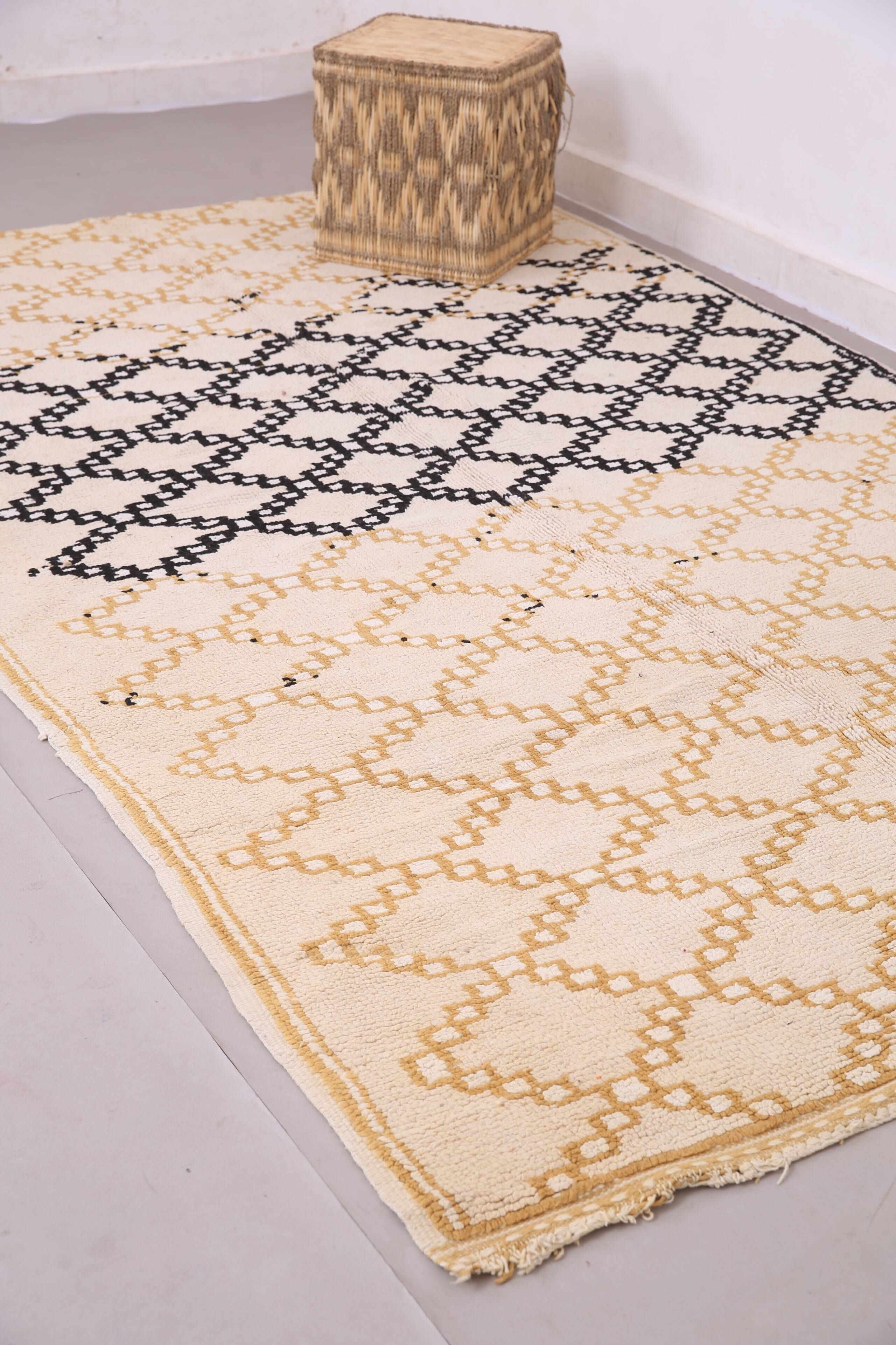 Beige Vintage Moroccan Rug 178 x 286 cm - Berber Wool Rug - Handmade Rug