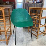 Pair of vintage bamboo high bar stools