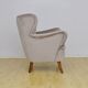 Swedish Velvet Wingback Armchair, 1950s