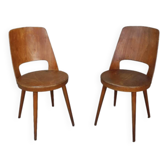 Paire de chaise Baumann Mondor