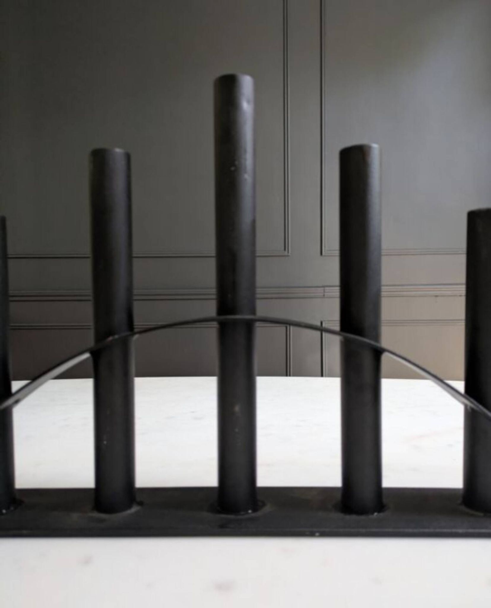 Scandinavian black metal chandelier.
