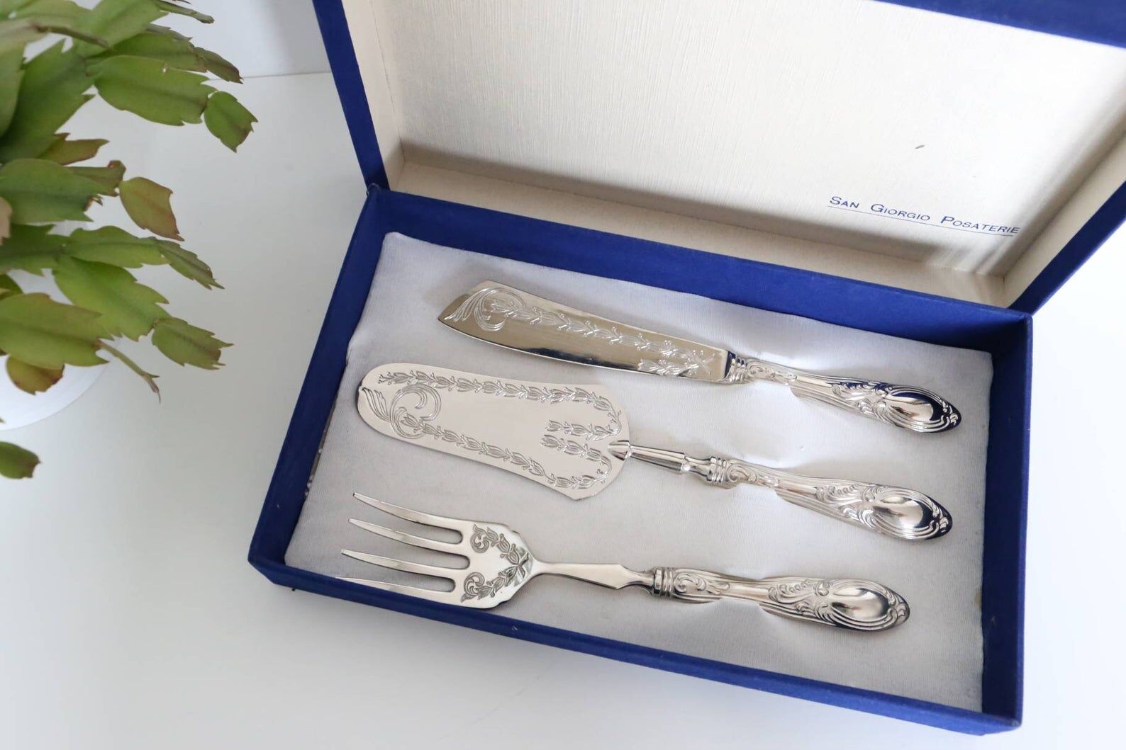 Italian cutlery service San Giorgio Posaterie, silver 800/1000