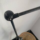 Vintage 1960s Jielde 2-arm lamp, original matte black - 100 cm