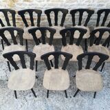 Lot of 12 bistro chairs