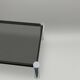 Large smoked glass and chrome coffee table 120 cm – vintage design