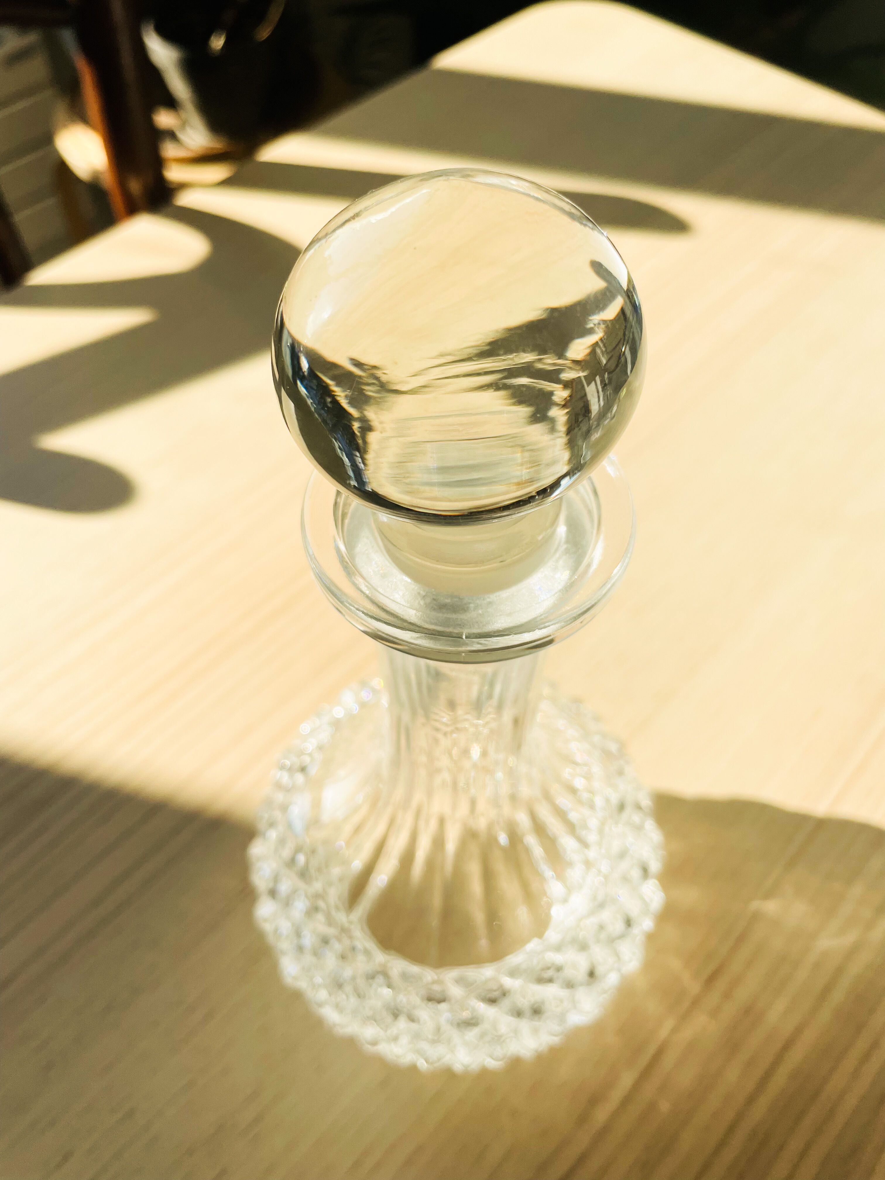 Vintage glass decanter