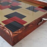 Art deco tray with geometric patterns 30s