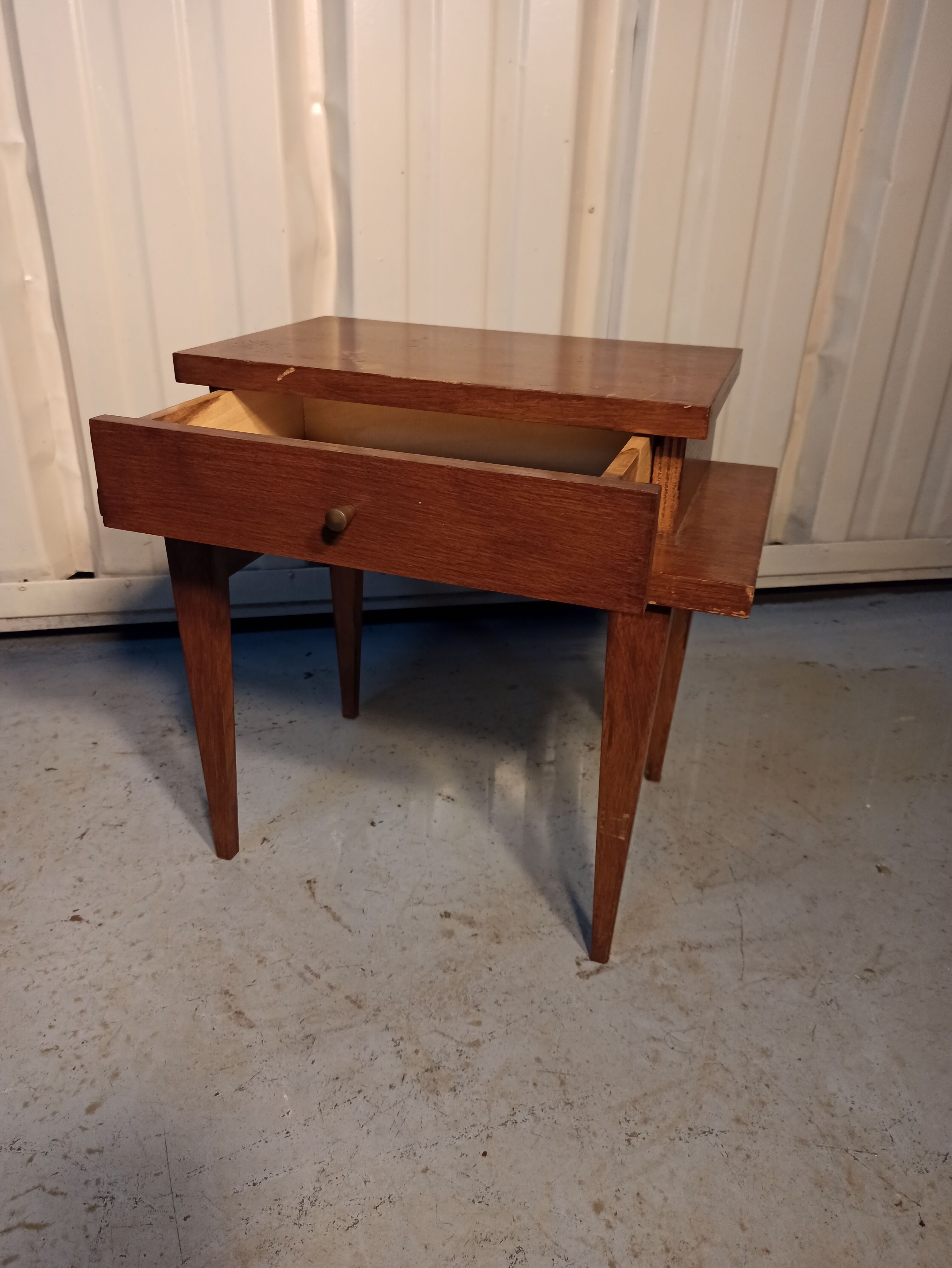 Bedside table, with a drawer. 50s-60s