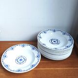 Art Deco plates, St Amand earthenware