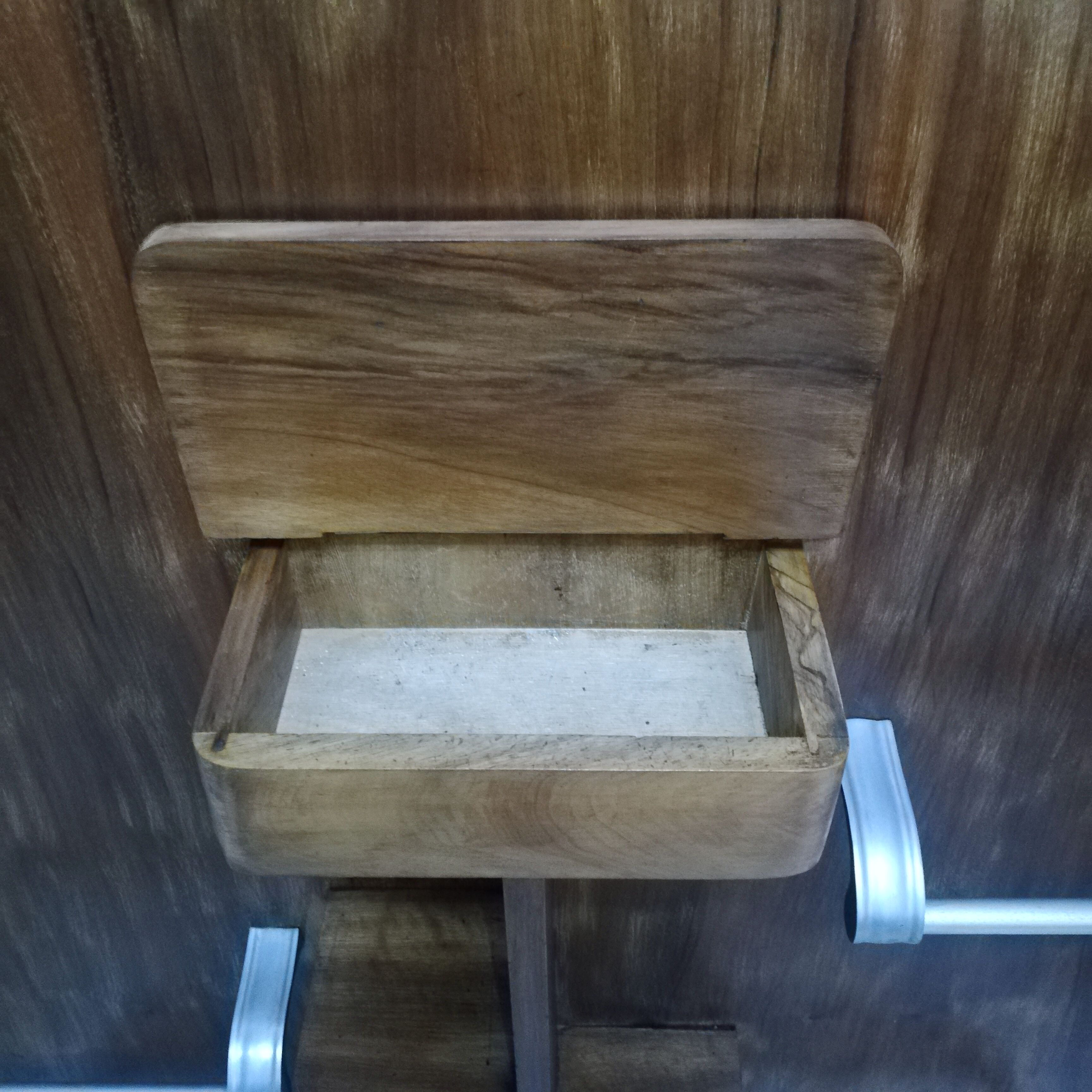 Cloakroom walnut coat rack