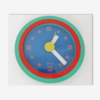 Vintage Italian Postmodern Nathalie du Pasquier & George Sowden Neos of Lorenz Clock