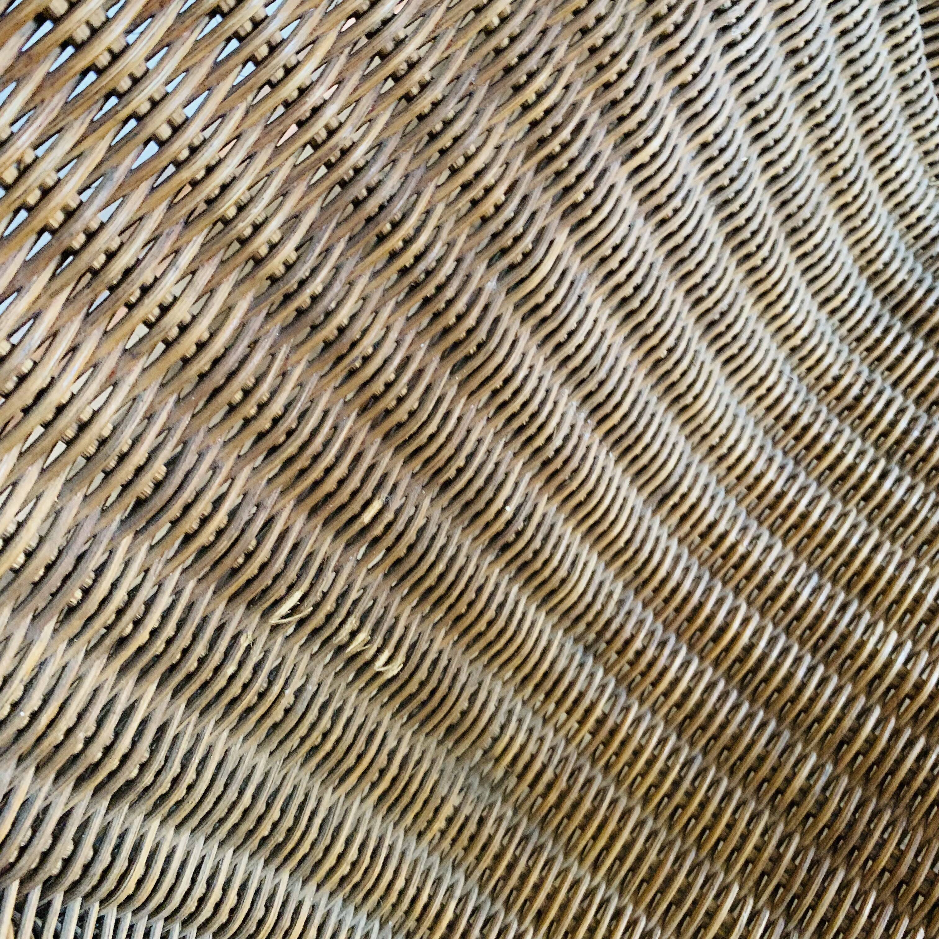 Fauteuil osier et rotin