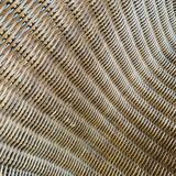 Wicker and rattan armchair