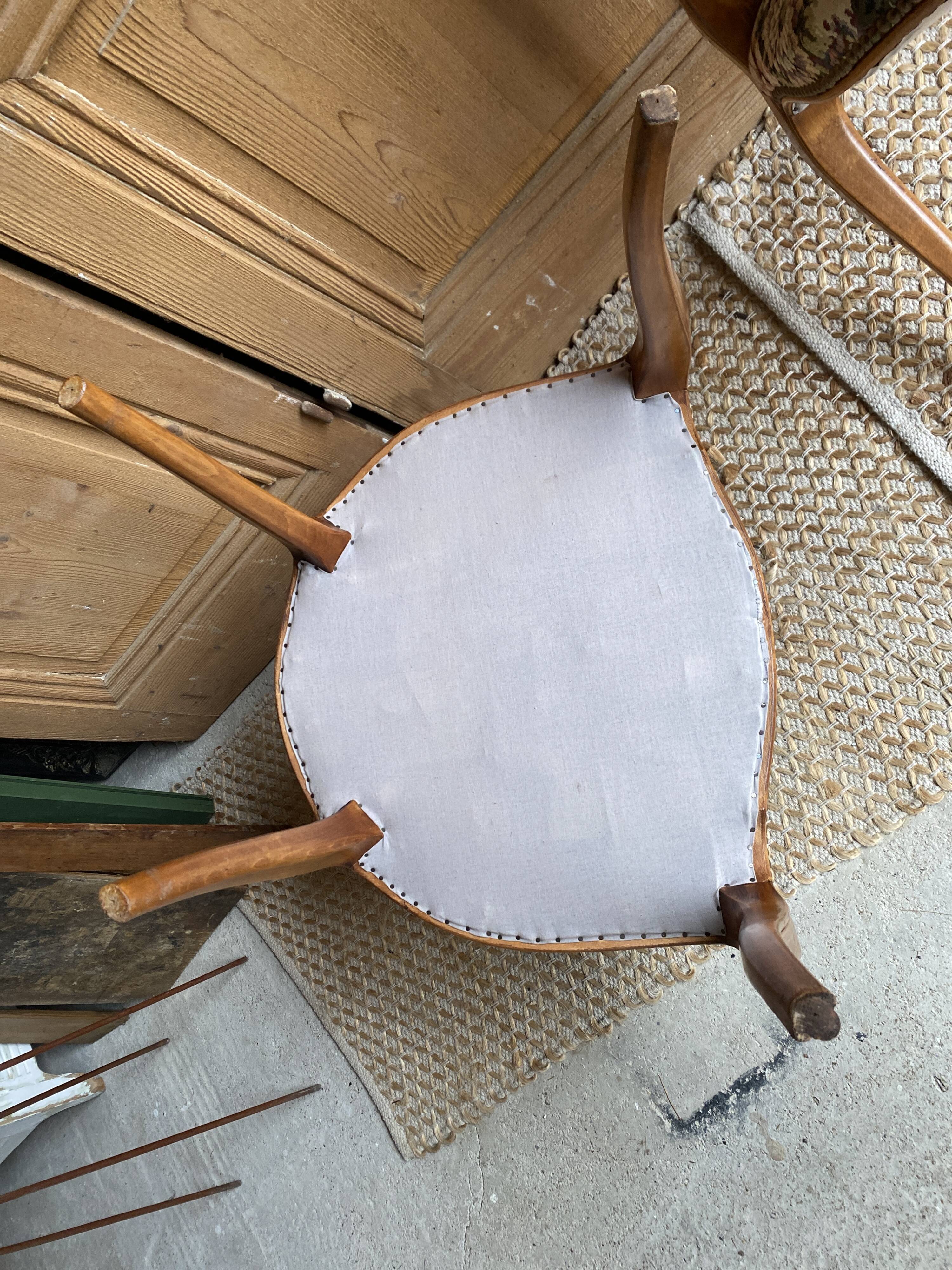 Pair of armchairs canes style louis XV