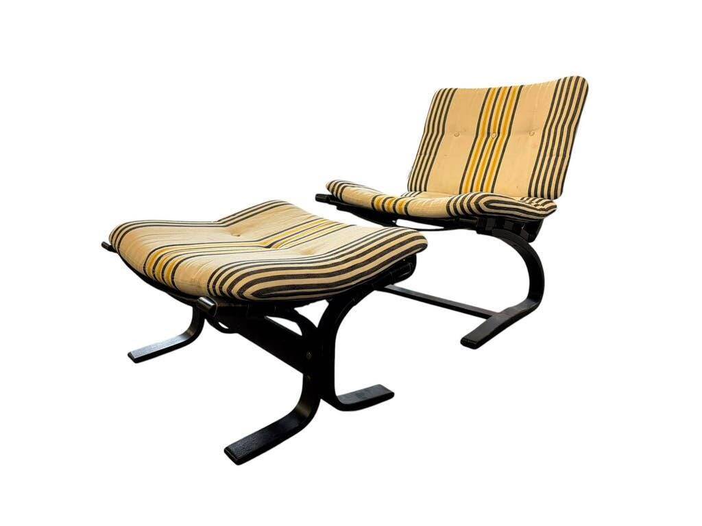 Vintage wooden armchair / single seat Ingmar Relling for Westnofa