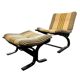 Vintage wooden armchair / single seat Ingmar Relling for Westnofa