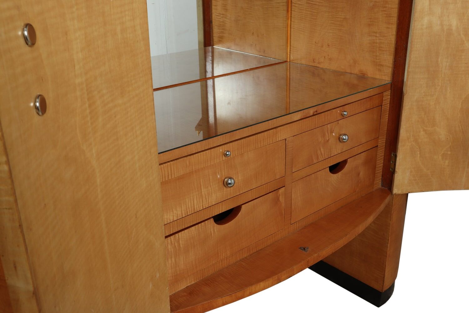 Art Deco cocktail cabinet in sycamore c1930