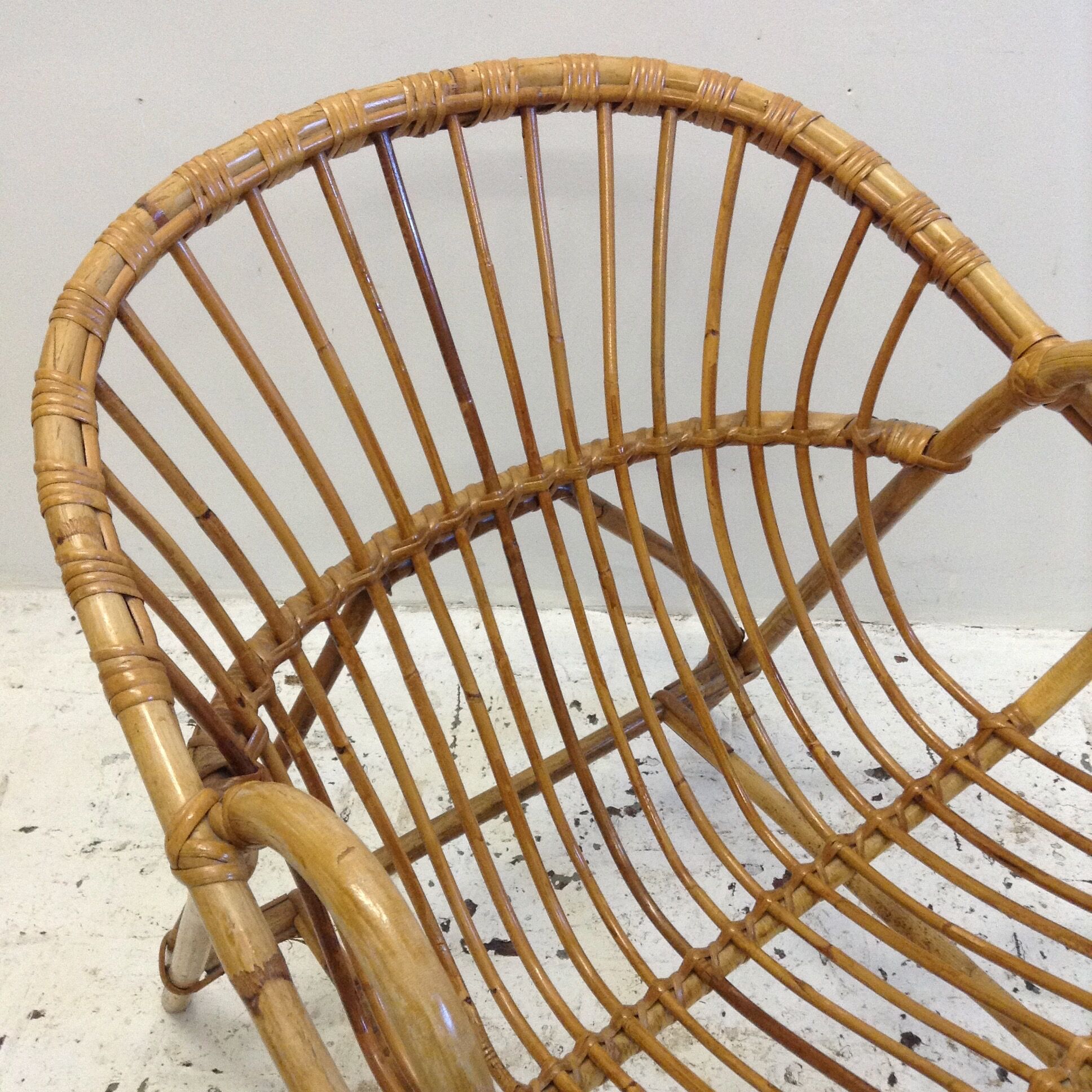 Armchair in rattan