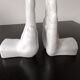 Pair of bookends vintage ceramic hands