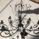 Provençal wrought iron chandelier