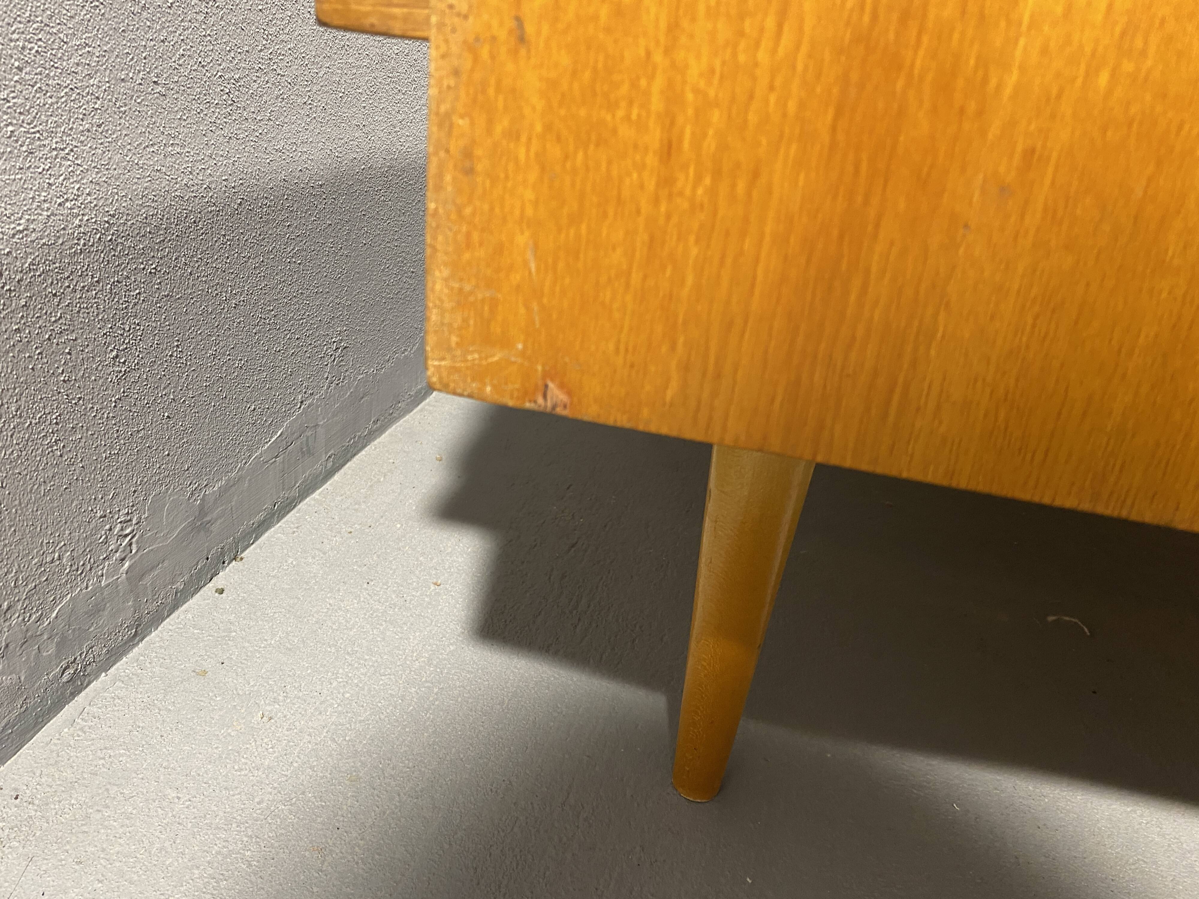 Mid-century folding sofa bed by Drevotvar, 1970s, Czechoslovakia