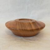Empty turned wooden pocket