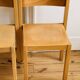 3 chaises scandinaves vintage en hêtre