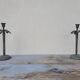 Pair of palm candle holders