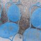Blue garden chairs