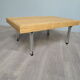 Table basse plateau bois pieds alu