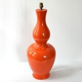 Vintage lamp foot 1960 ceramic orange