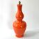 Pied de lampe vintage 1960 céramique orange