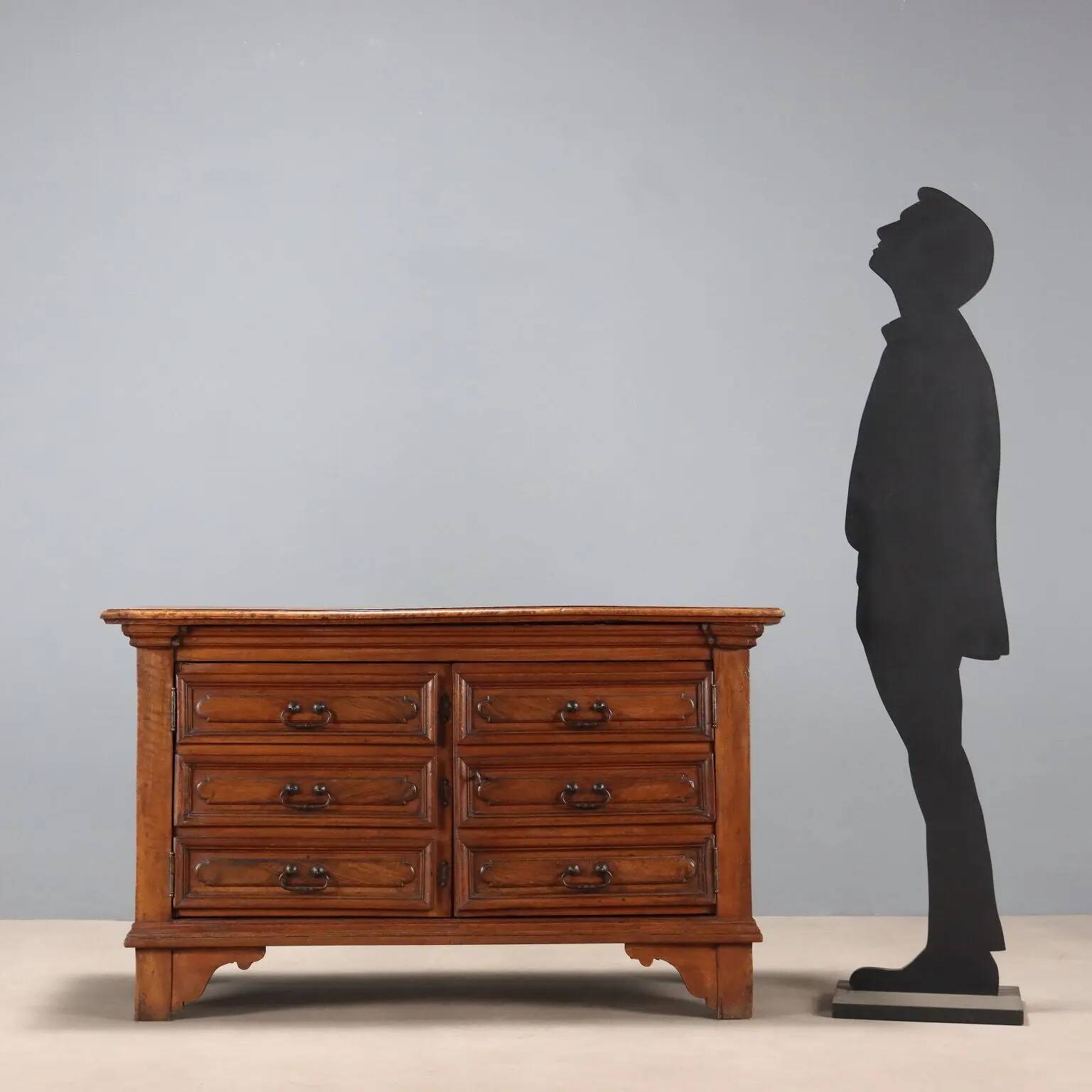 Antique walnut buffet, Italy, late 19th century