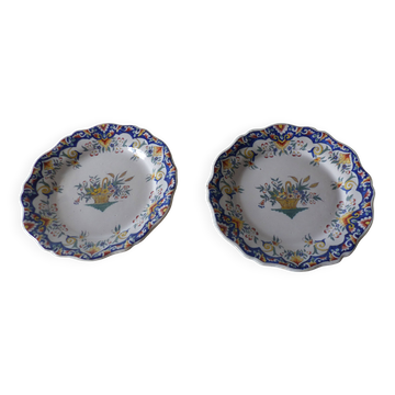 lot de 2 assiettes