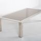 Chromed steel and smoked glass coffee table, 1970s
