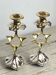Pair of silver-plated candlesticks