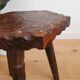 Vintage brutalist tripod stool
